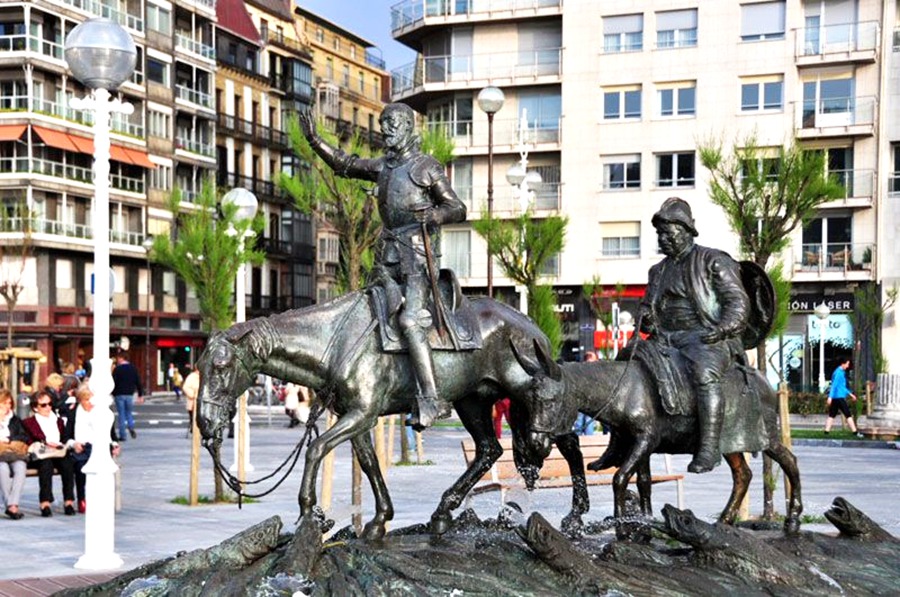 Antique Don Quixote and Sancho Panza