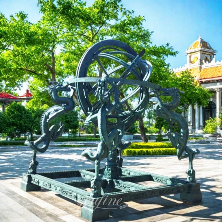 Large Bronze Armillary Sphere Sculpture BSO-031