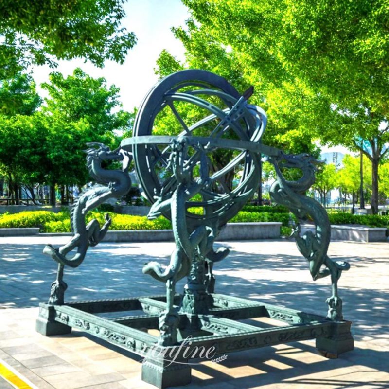 Bronze Armillary Sphere Sculpture