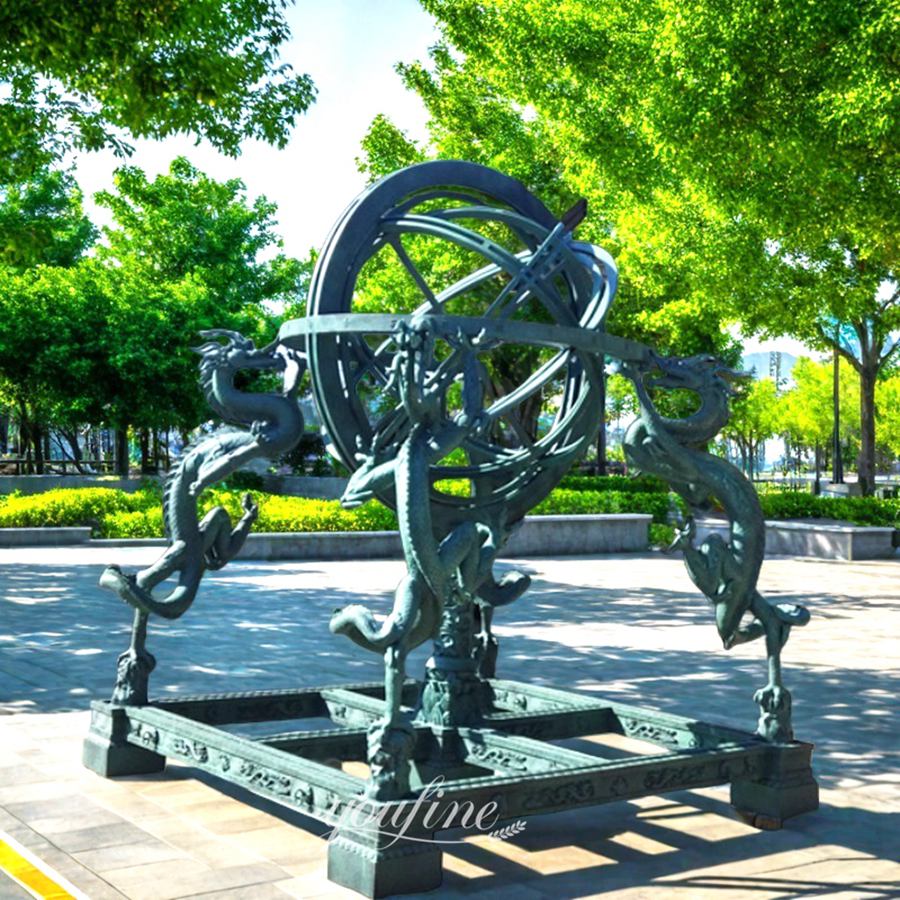 Bronze Armillary Sphere Sculpture