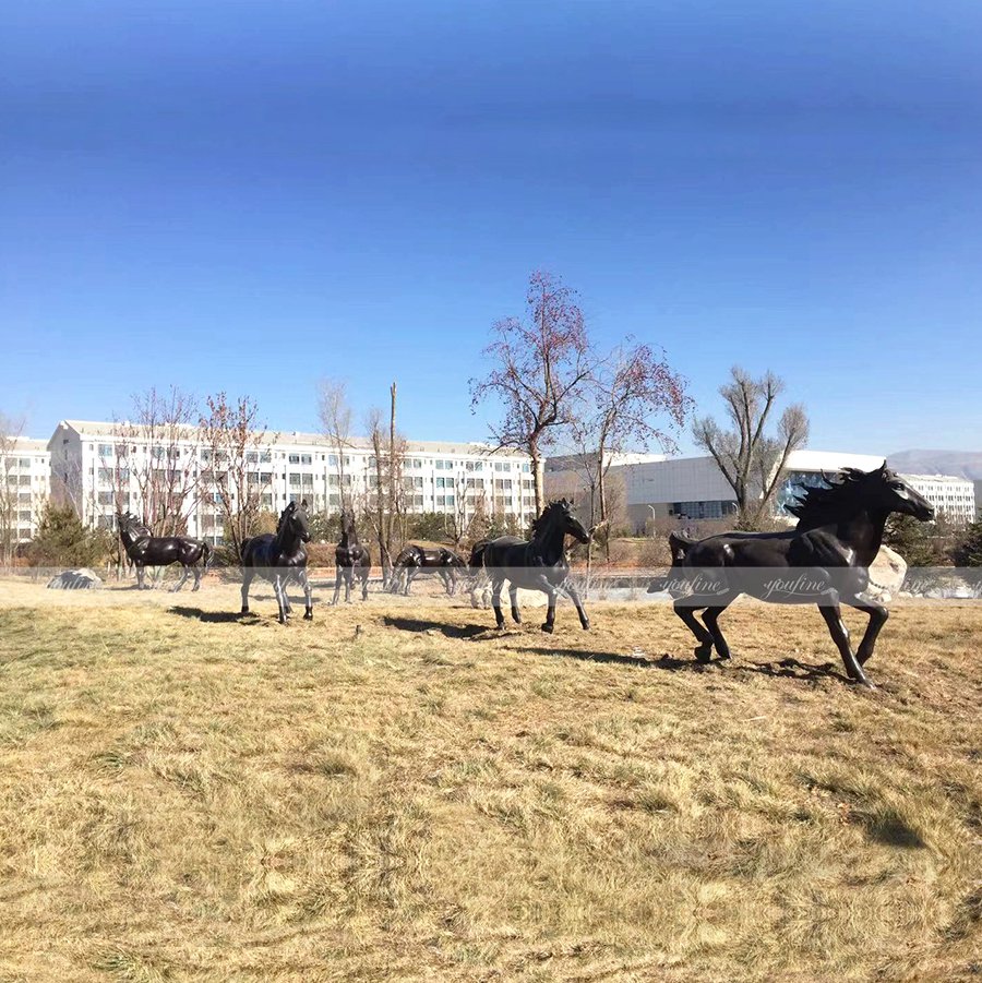 Bronze Running Horse Sculpture in Asia