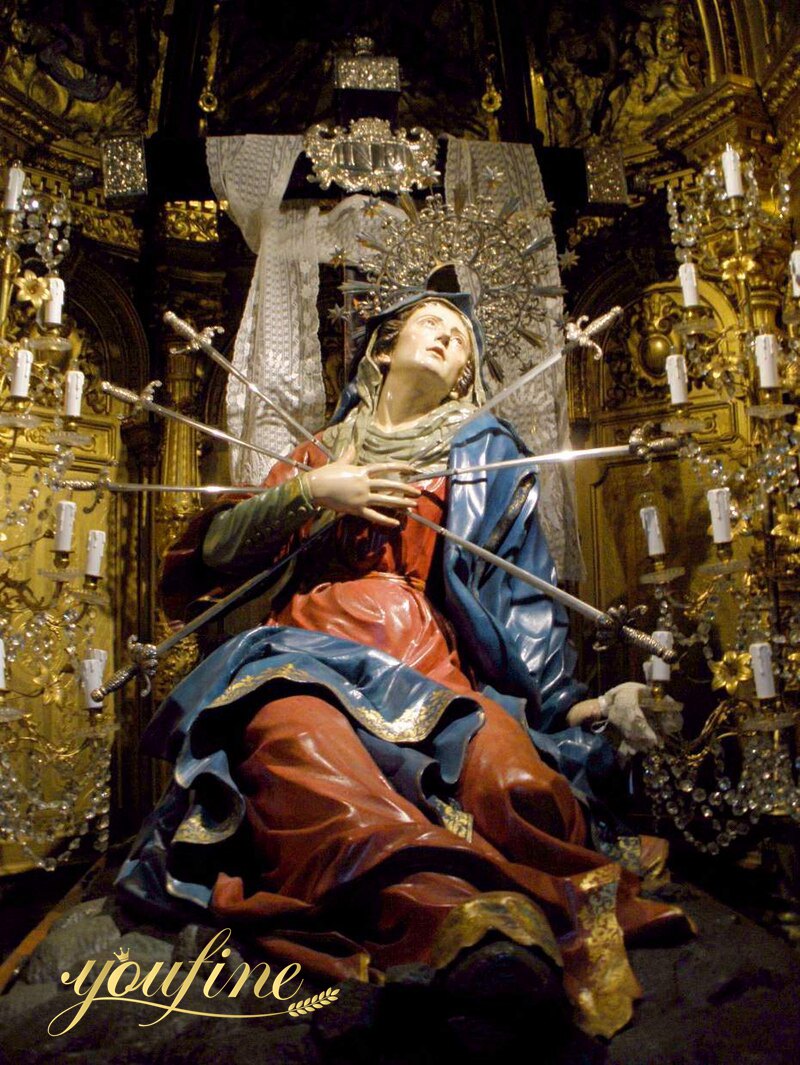 marble Dolorosa Statue
