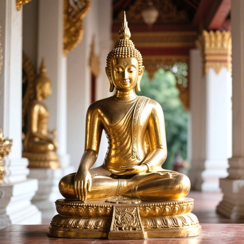 Gold Large Buddha Statue