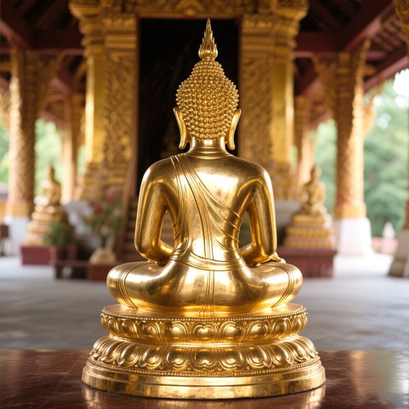 Gold bronze Buddha Statue for Sale