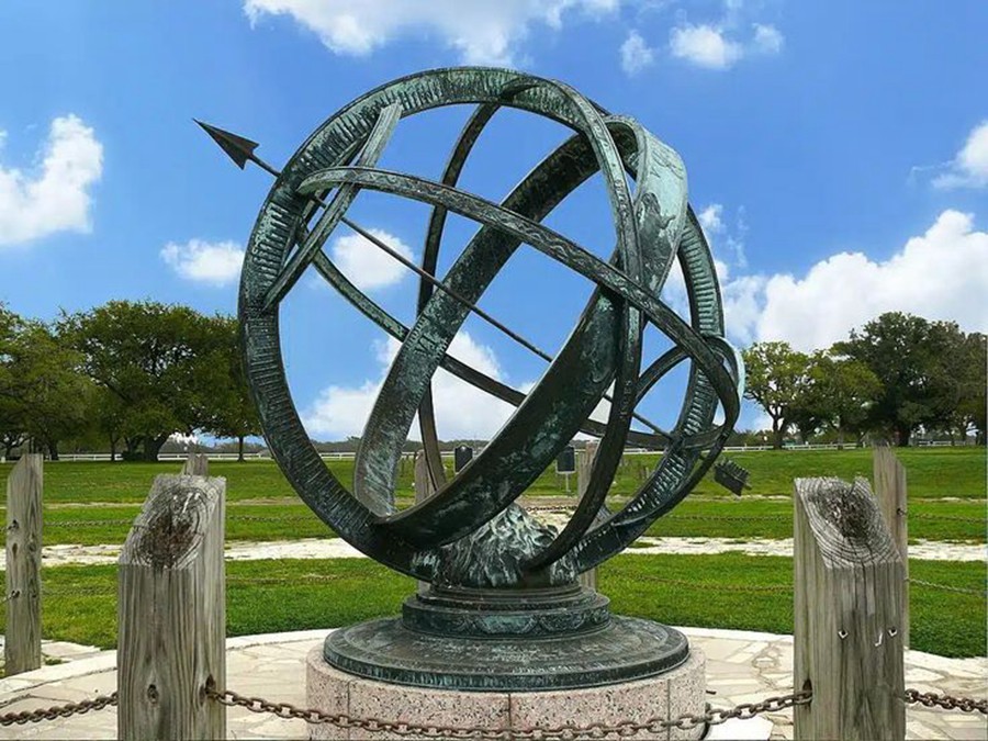 Large Bronze Armillary Sphere Sculpture art