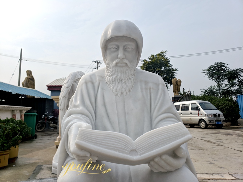 Life Size Marble St Charbel Statue