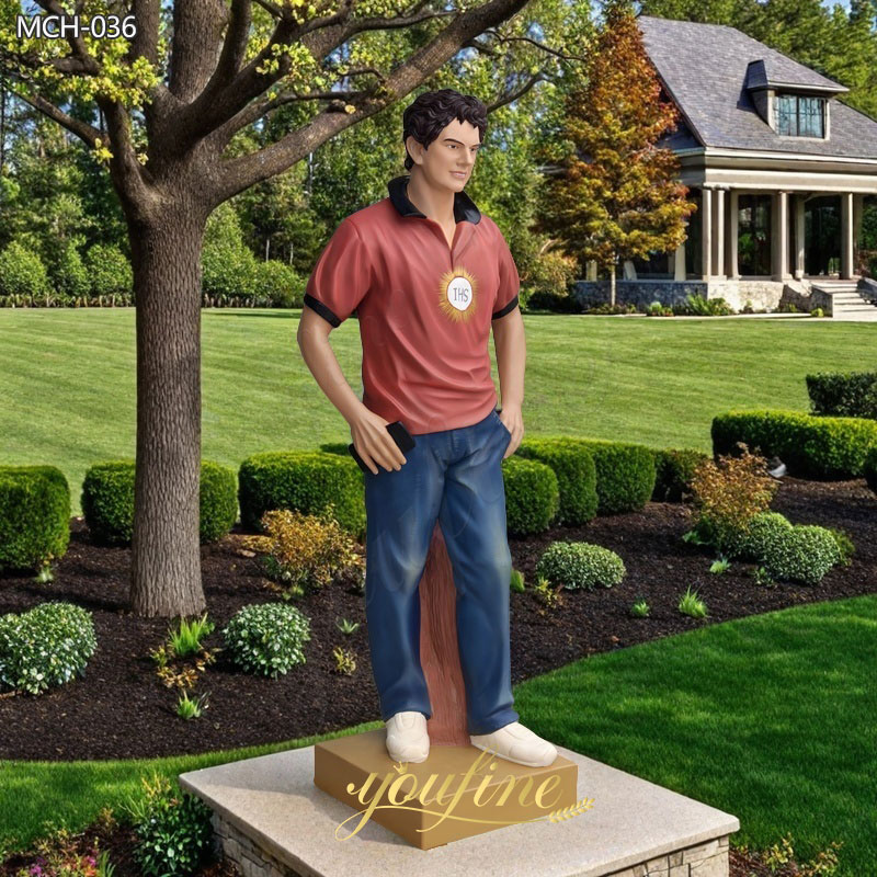 Life Size Painted Marble Carlo Acutis Statue MCH-36