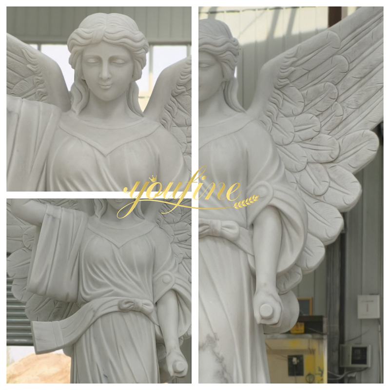 Marble Outdoor Angel Statues details