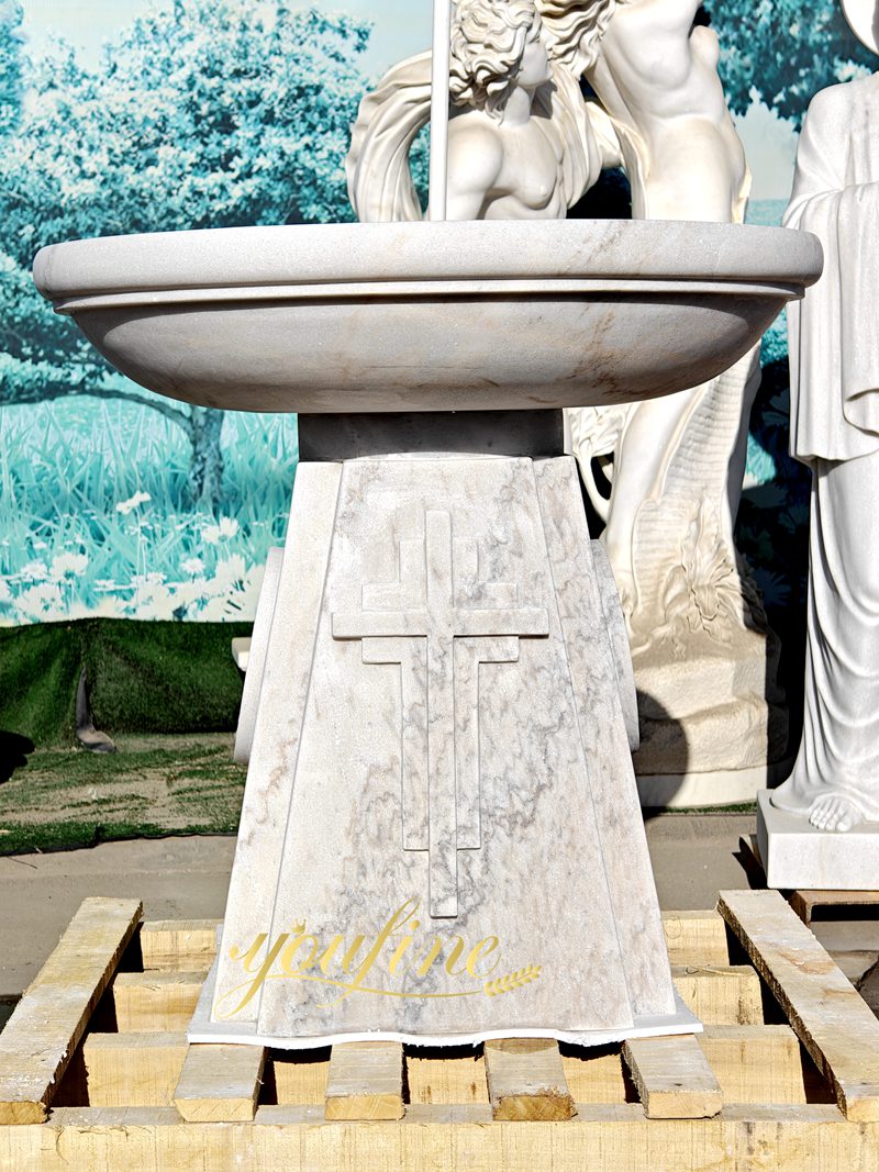Marble baptismal font