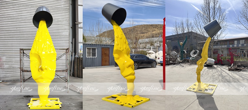 YouFine's finished abstract face sculpture