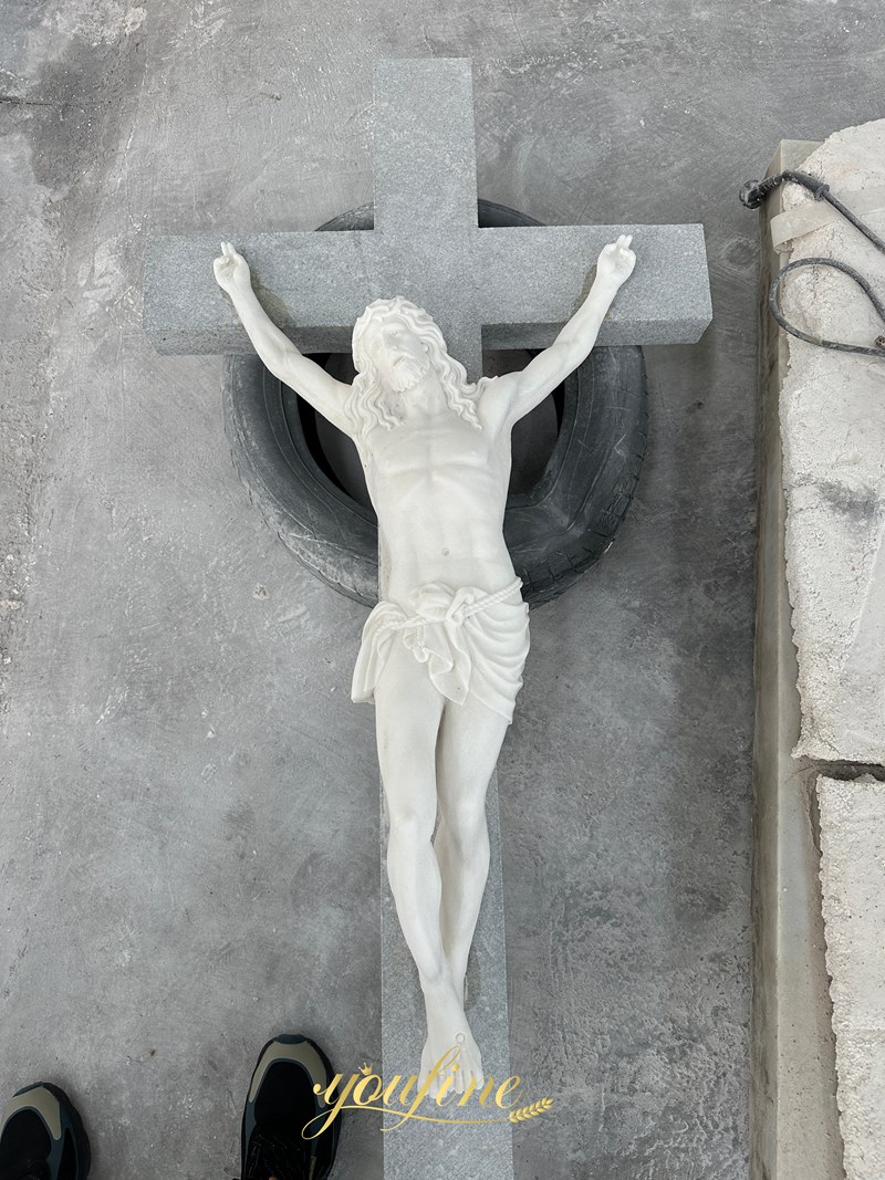 altar jesus statue on cross