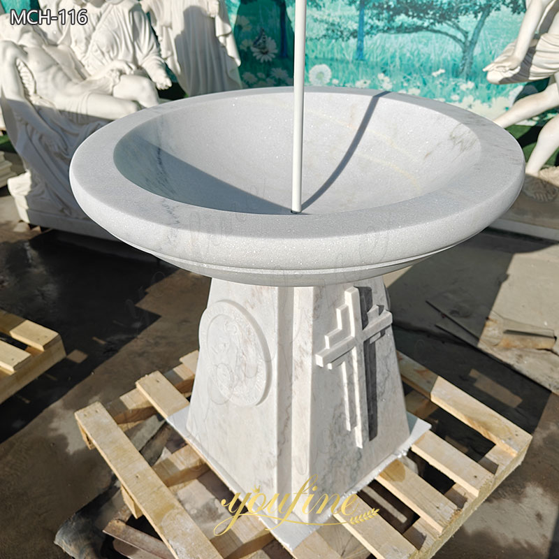 custom Marble baptismal font for Catholic church