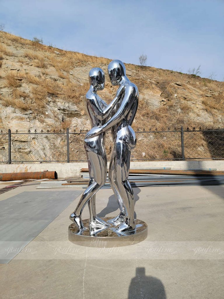 finished stainless steel human sculpture at YouFine Factory