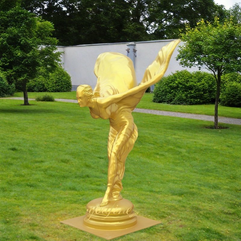 golden Bronze Spirit of Ecstasy Sculpture