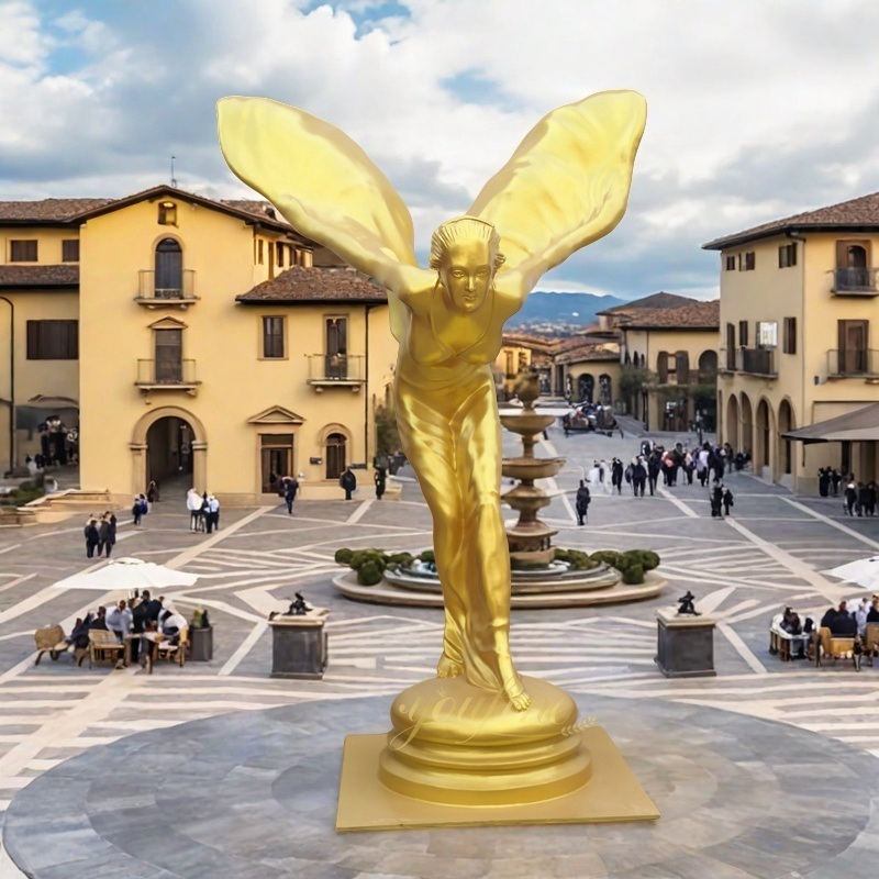 golden Bronze Spirit of Ecstasy Statue