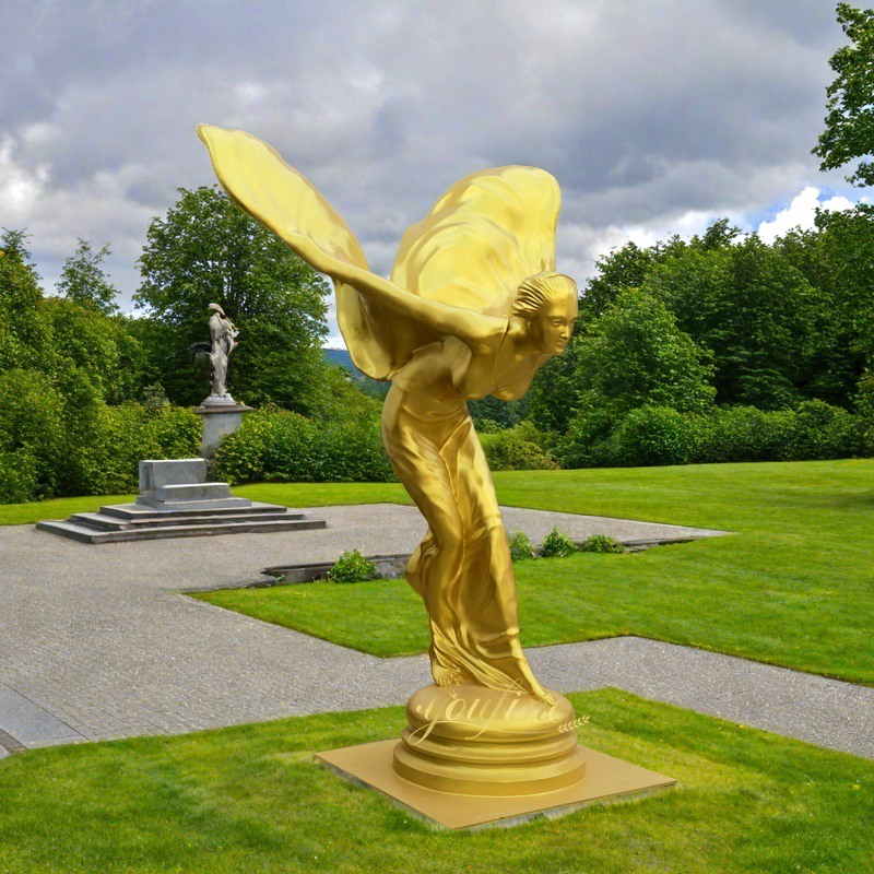 golden Spirit of Ecstasy Statue
