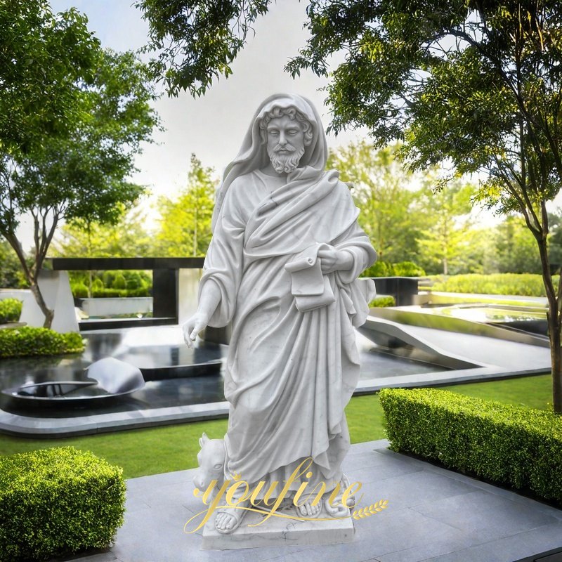 marble Saint Luke sculpture