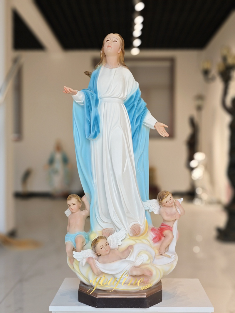 marble our lady of immaculate conception statue