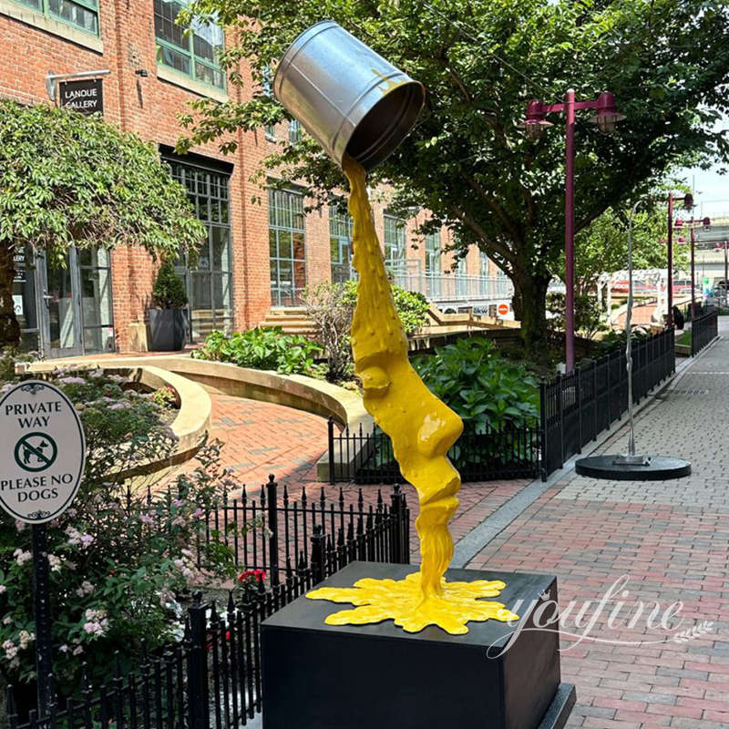 outdoor metal face sculpture