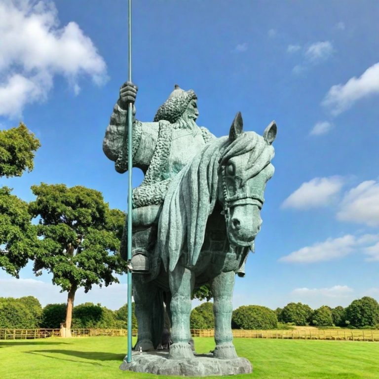 Large Bronze Genghis Khan Horse Statue BFI-168