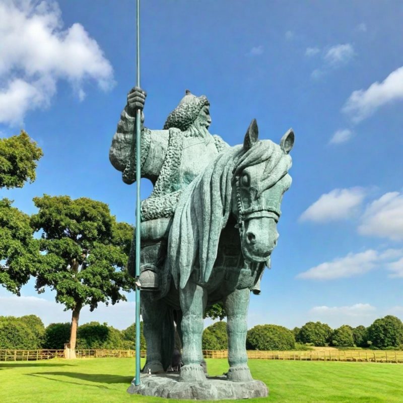 Large Bronze Genghis Khan Horse Statue BFI-168