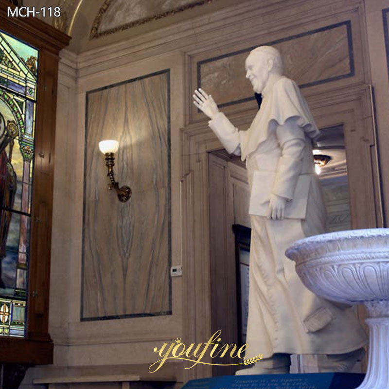 Pope Francis sculpture