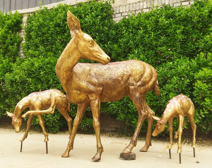 Top 6 Adorable Bronze Doe and Fawn Sculptures