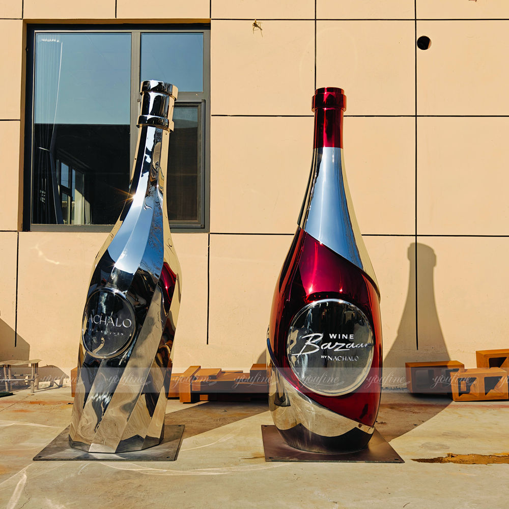 finished bottle sculpture