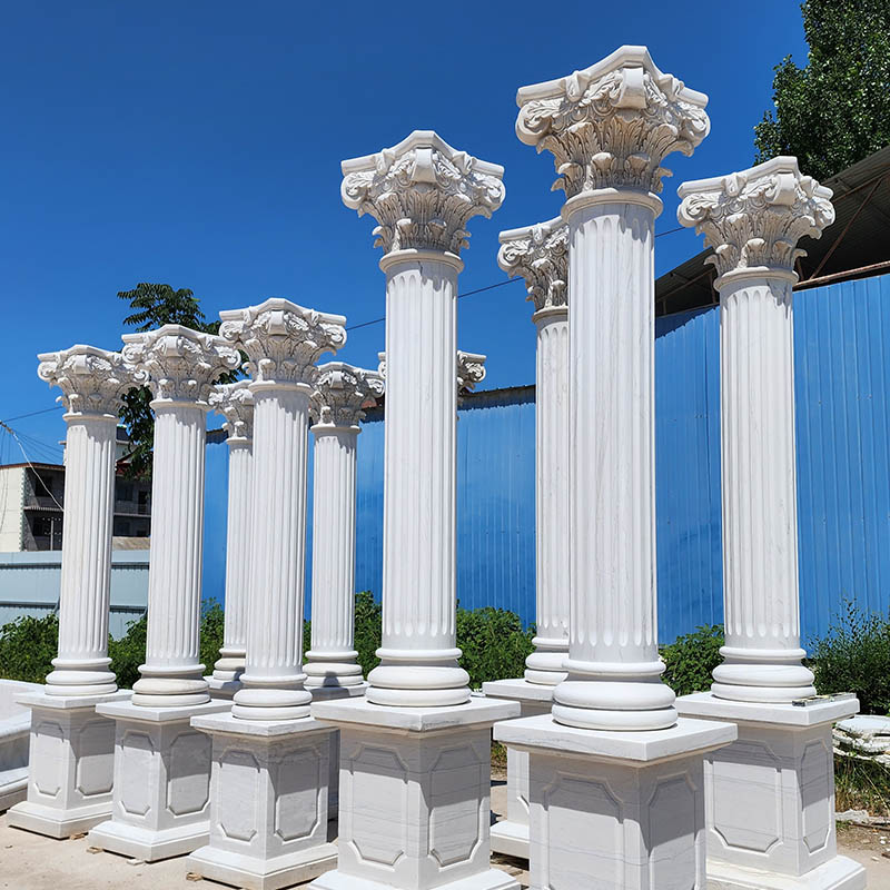 Custom Marble Columns for Villas and Hotels – Factory Direct Supply