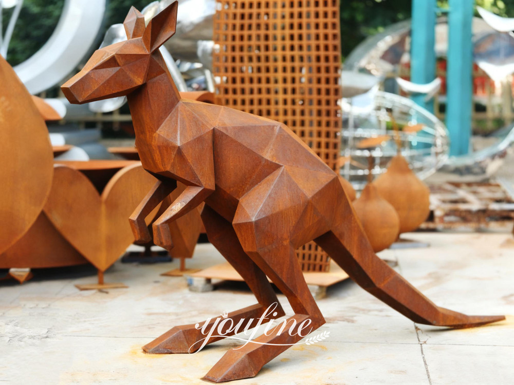 Collana con Ciondolo Canguro Unico e Semplice in Acciaio Inossidabile Gioielli con Animale Australiano Canguro