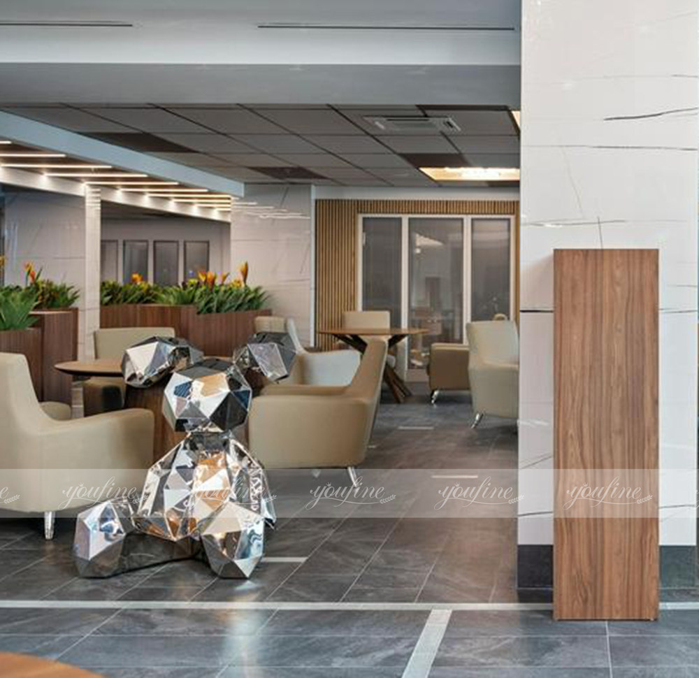 mirror rabbit sculpture