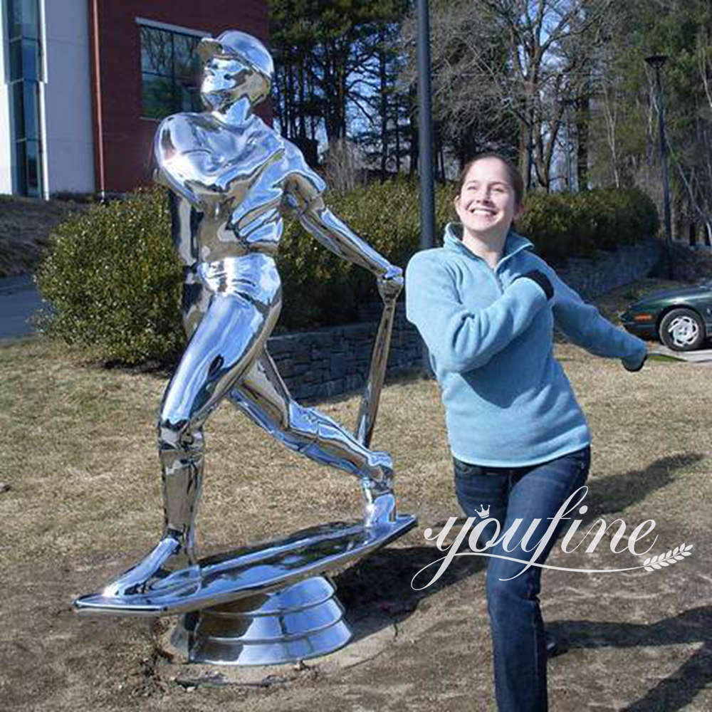 decorative stainless steel figure sculpture