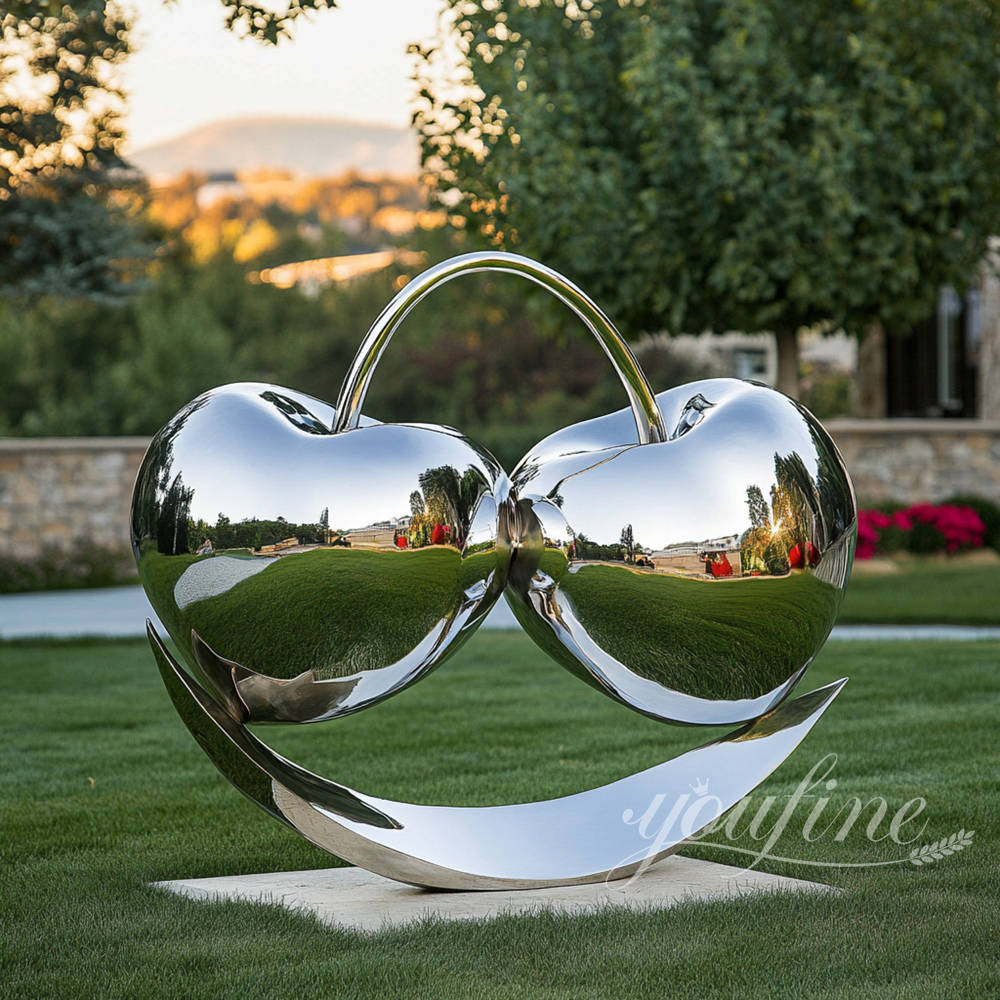 polished cherry sculpture