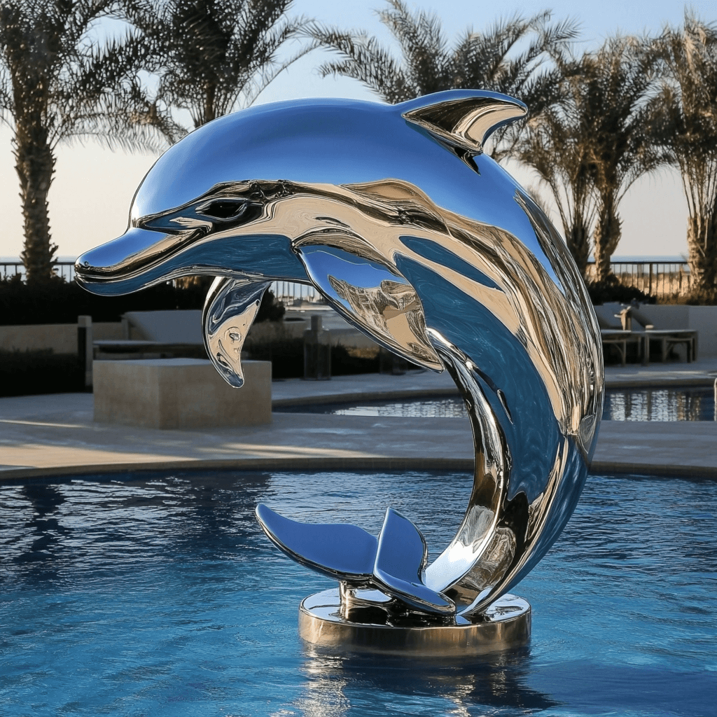 dolphins sculpture