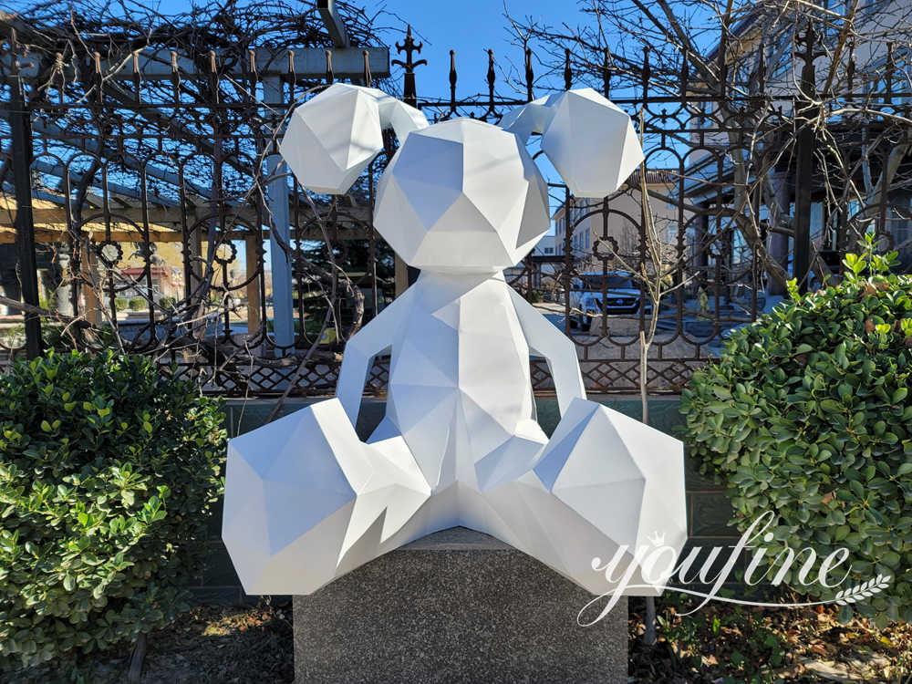 stainless steel rabbit sculpture