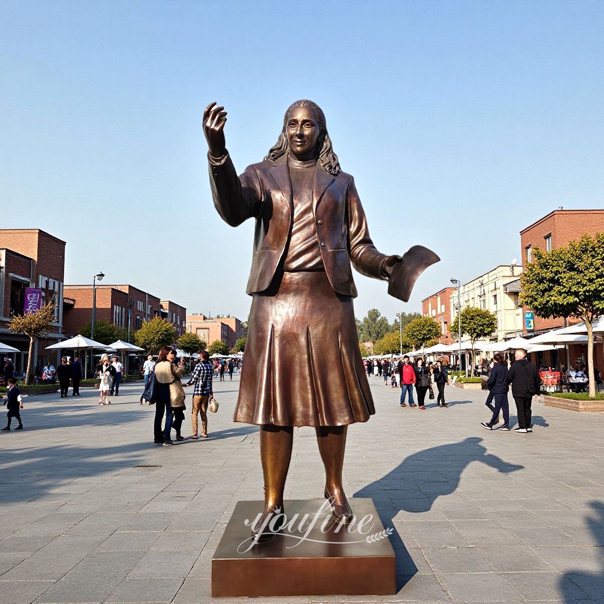 Custom Bronze 10 Feet Poet Statue