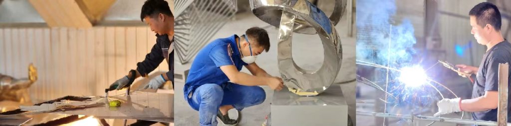 Excellent stainless steel sculpture artist