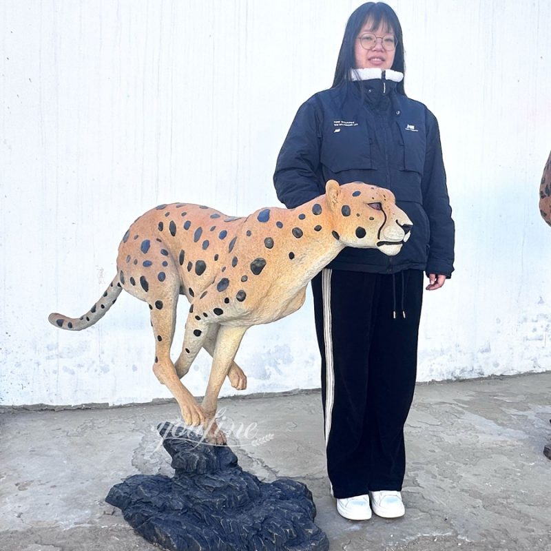 Life Size Cheetah Statue art
