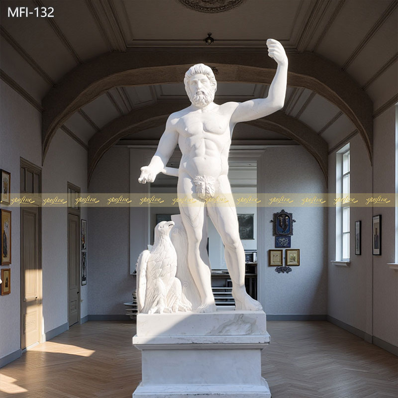 Olympia Marble God Zeus Statue for Manor MFI-132