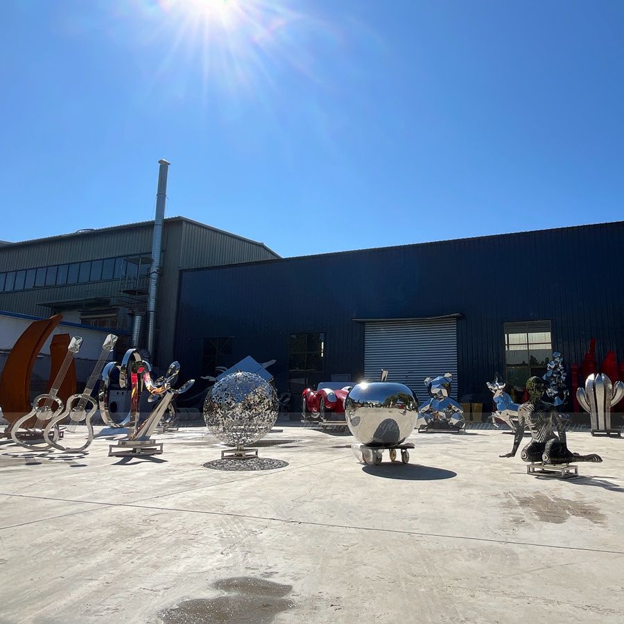YouFine stainless steel factory sculpture display
