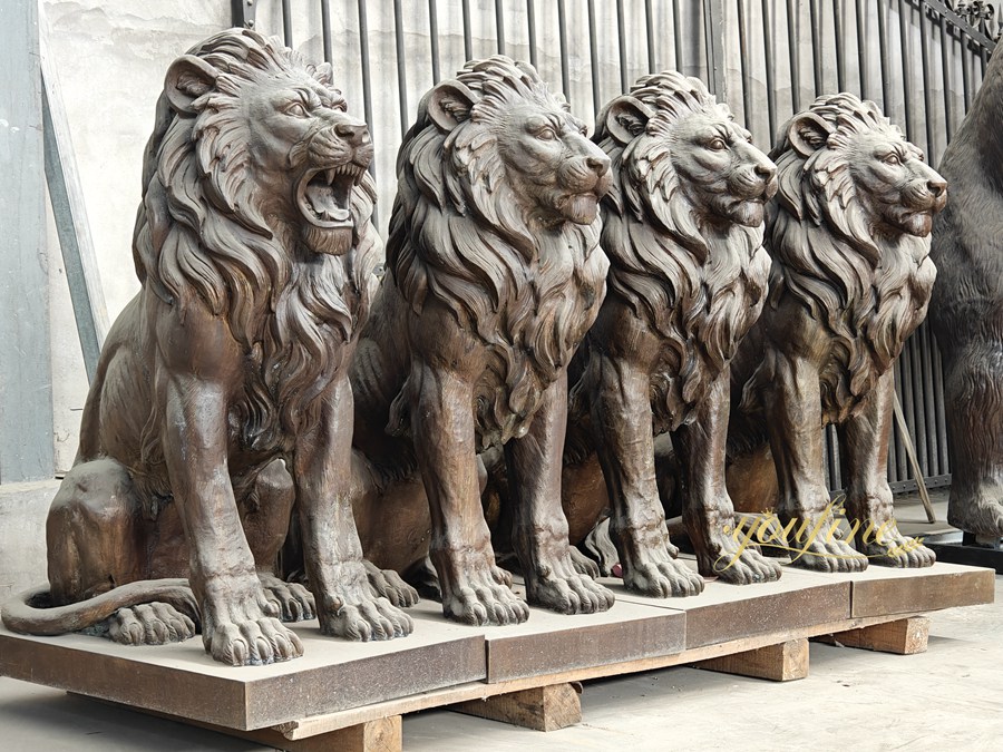 bronze Lions Statues