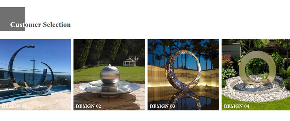 selected fountain sculpture designs
