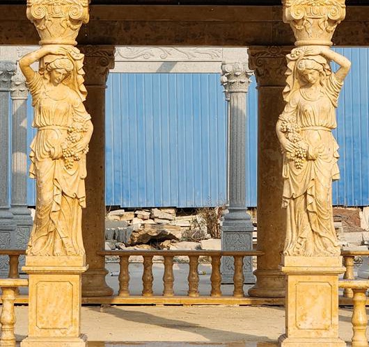 beige marble gazebo
