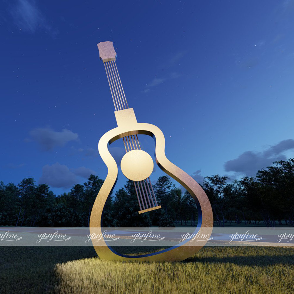 large guitar sculpture