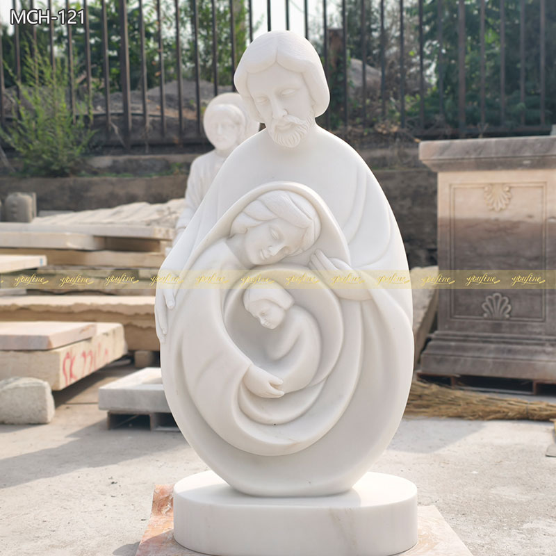 modern holy family statue