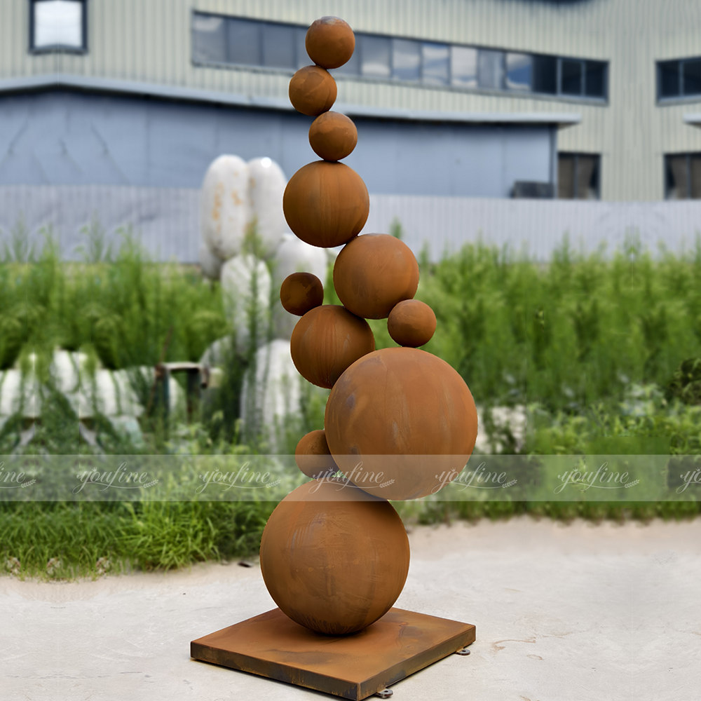 decorative modern sphere sculpture