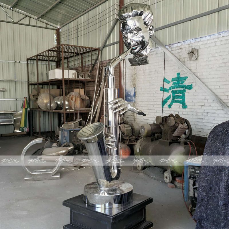stainless steel saxophone