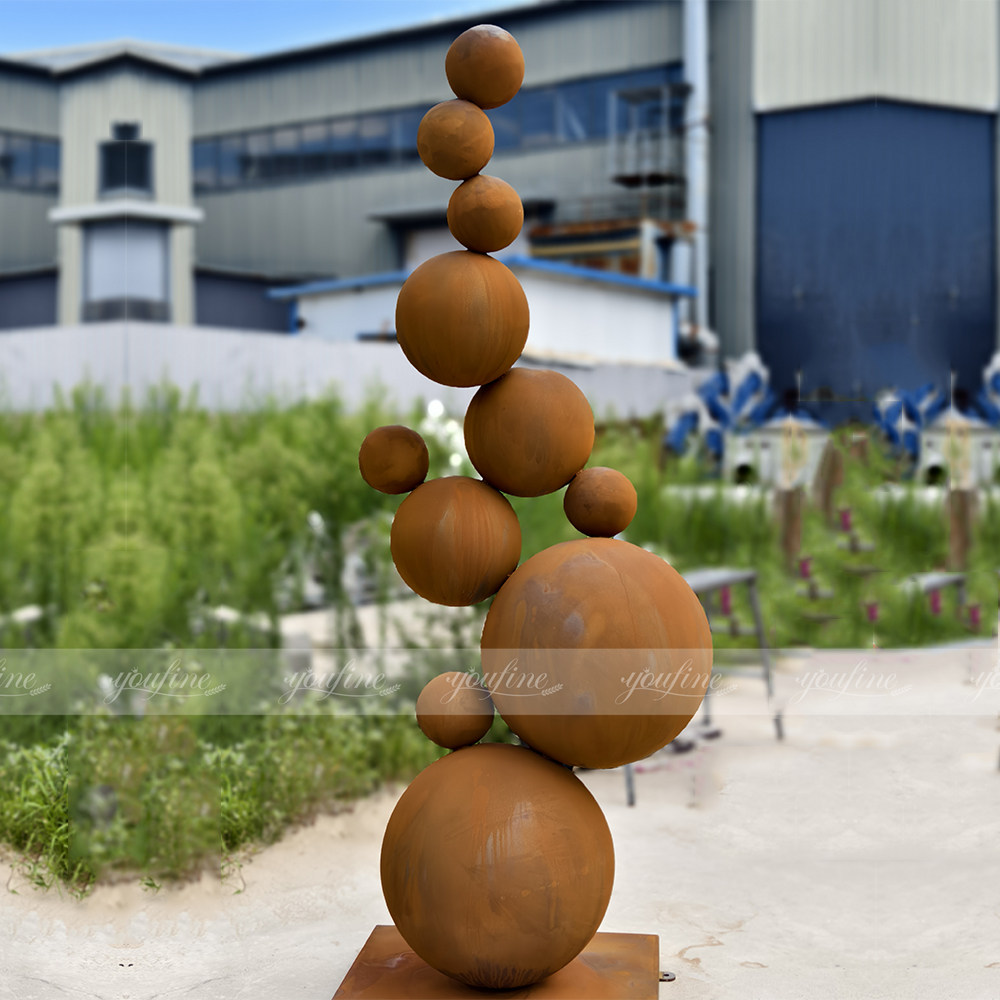 steel sphere sculpture