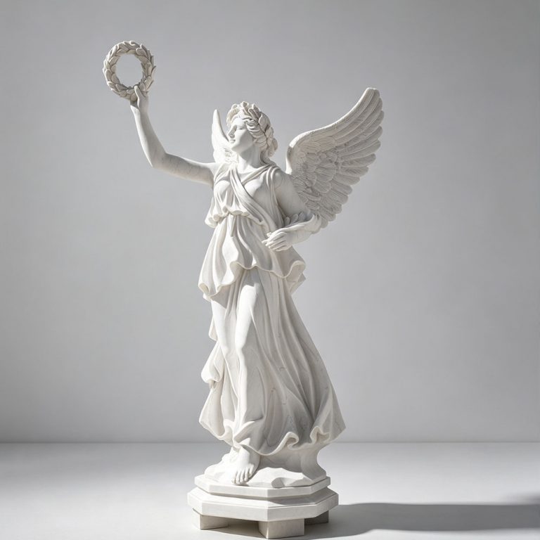 6ft Angel Statue with Laurel Wreath  MOKK-784