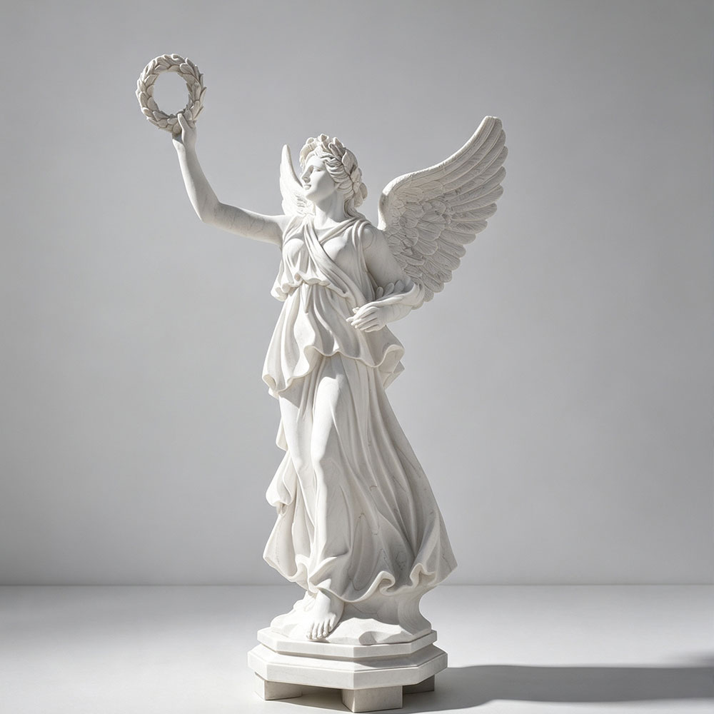 6ft Angel Statue with Laurel Wreath  MOKK-784